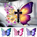 Colorful Pansies Butterfly God Says You Are Ornament