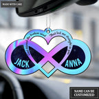 Personalized Infinity Heart God Blessed Hologram Ornament