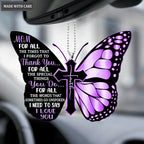 Thank You Mom I Love You Butterfly Ornament