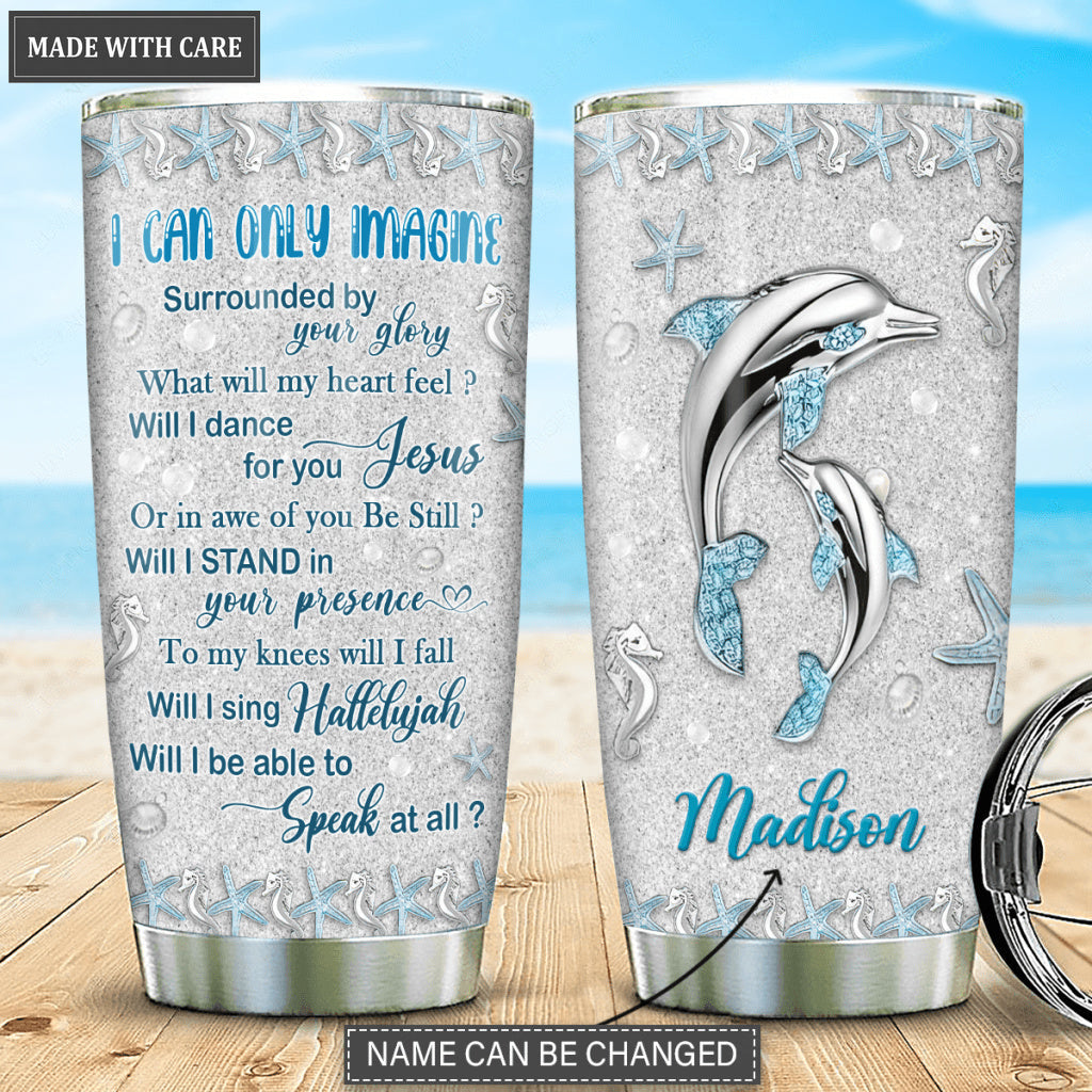 Dolphin Surrounded By The Glory Personalized Tumbler