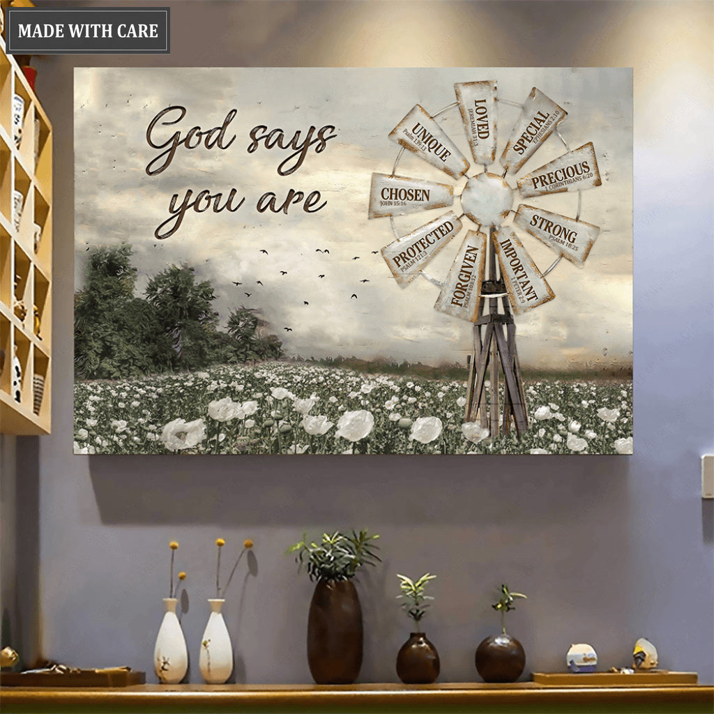 Gods Say You Are Windmill Wall Art