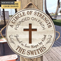 Personalized A Circle Of A Family Wood Circle Sign