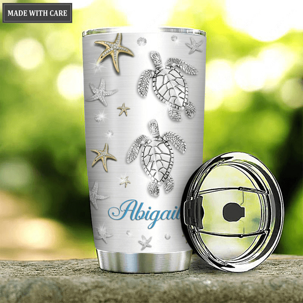 Personalized Turtle Will I Stand in Your Presence Tumbler