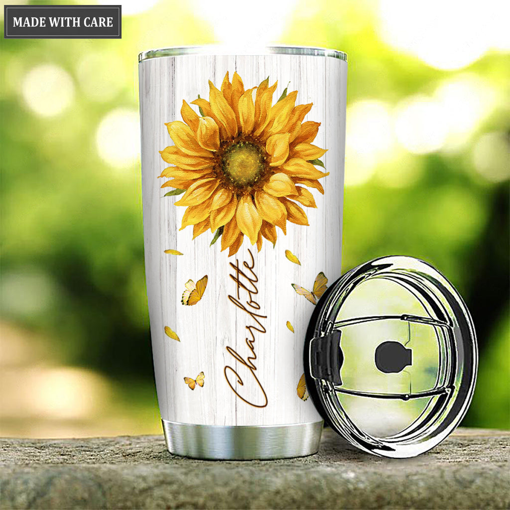 Sunflower Will I Sing Hallelujah Personalized Tumbler