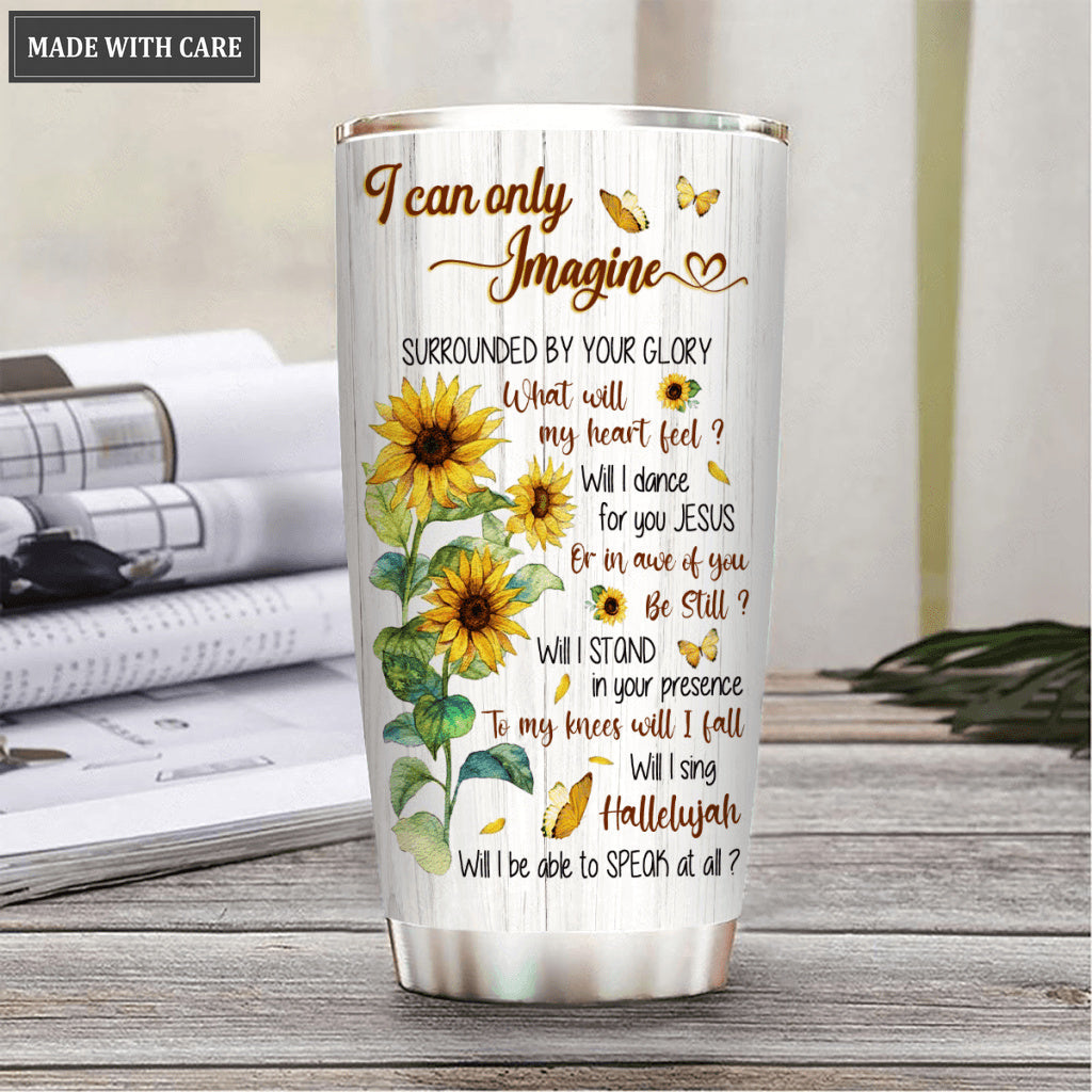 Sunflower Will I Sing Hallelujah Personalized Tumbler