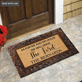 Owl Pattern Serve The Lord New Personalized Door Mat