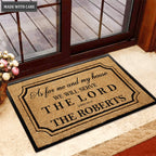 Serve The Lord Personalized Door Mat New Arrival