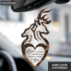 Deers With Heart God Blessed Personalized Ornament