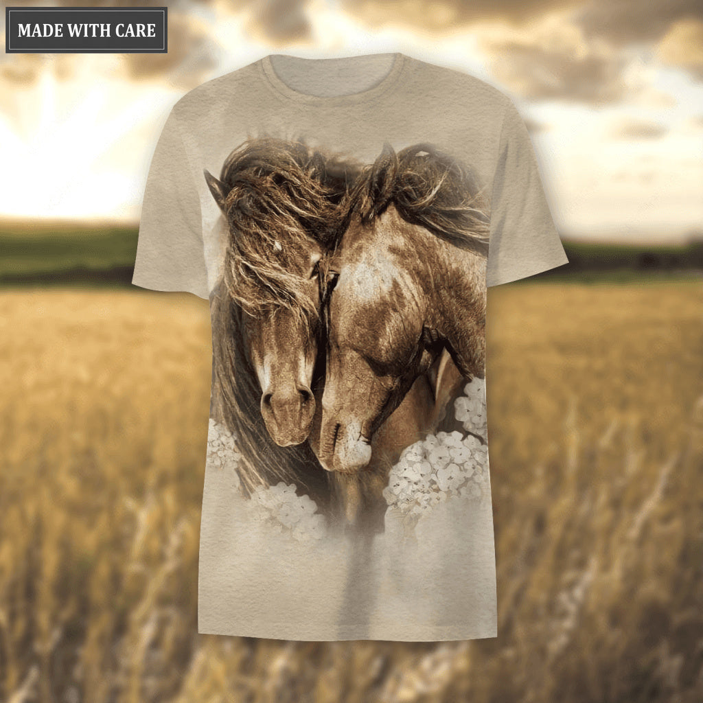 Horse Couple God Blessed Hoodie