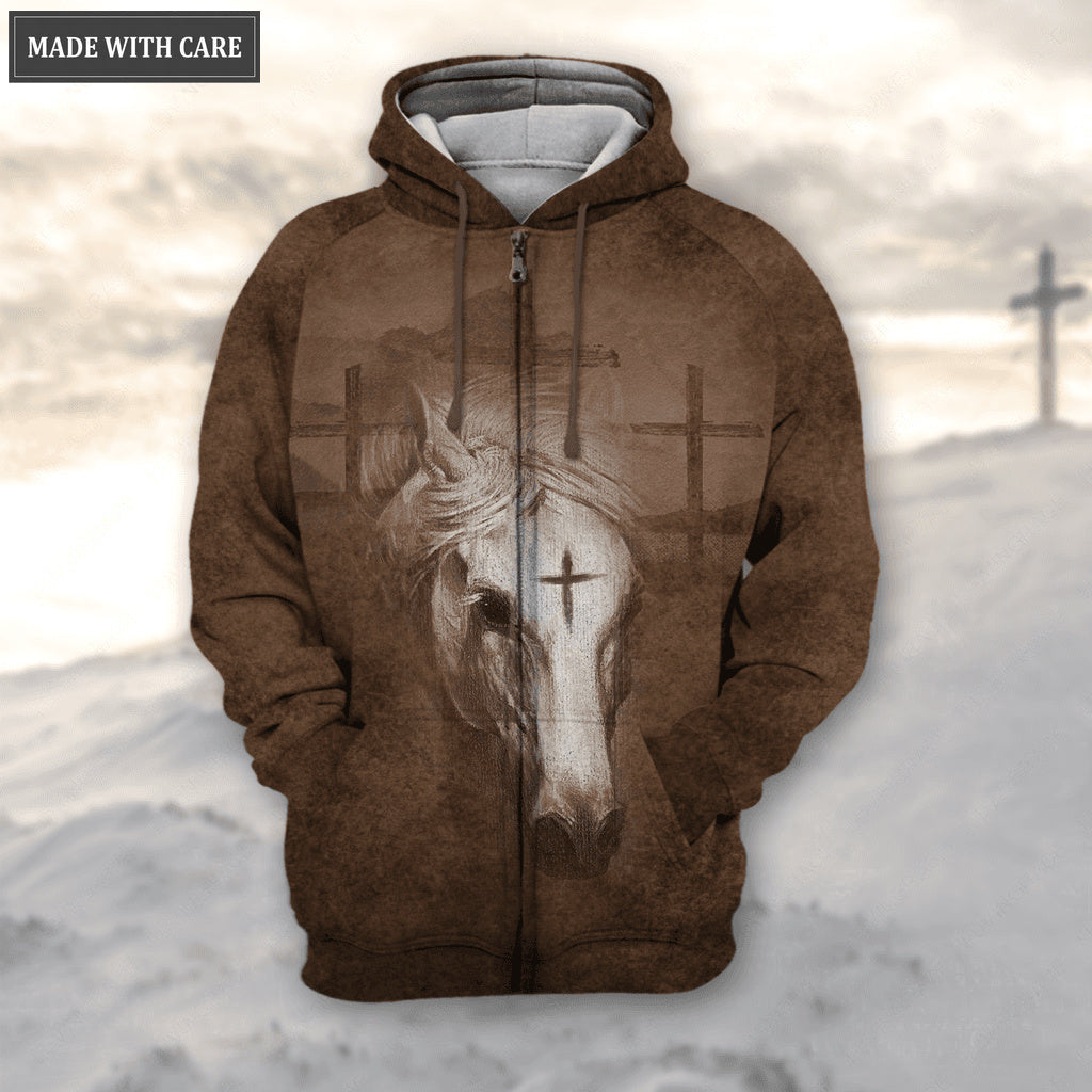 Horse Cross Let Your Faith Be Bigger Than Your Fear Hoodie