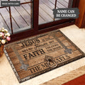 Jesus Is The Key To Heaven Personalized Doormat