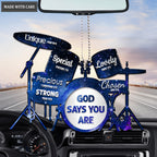 Drum Silhouette God Says You Are Ornament