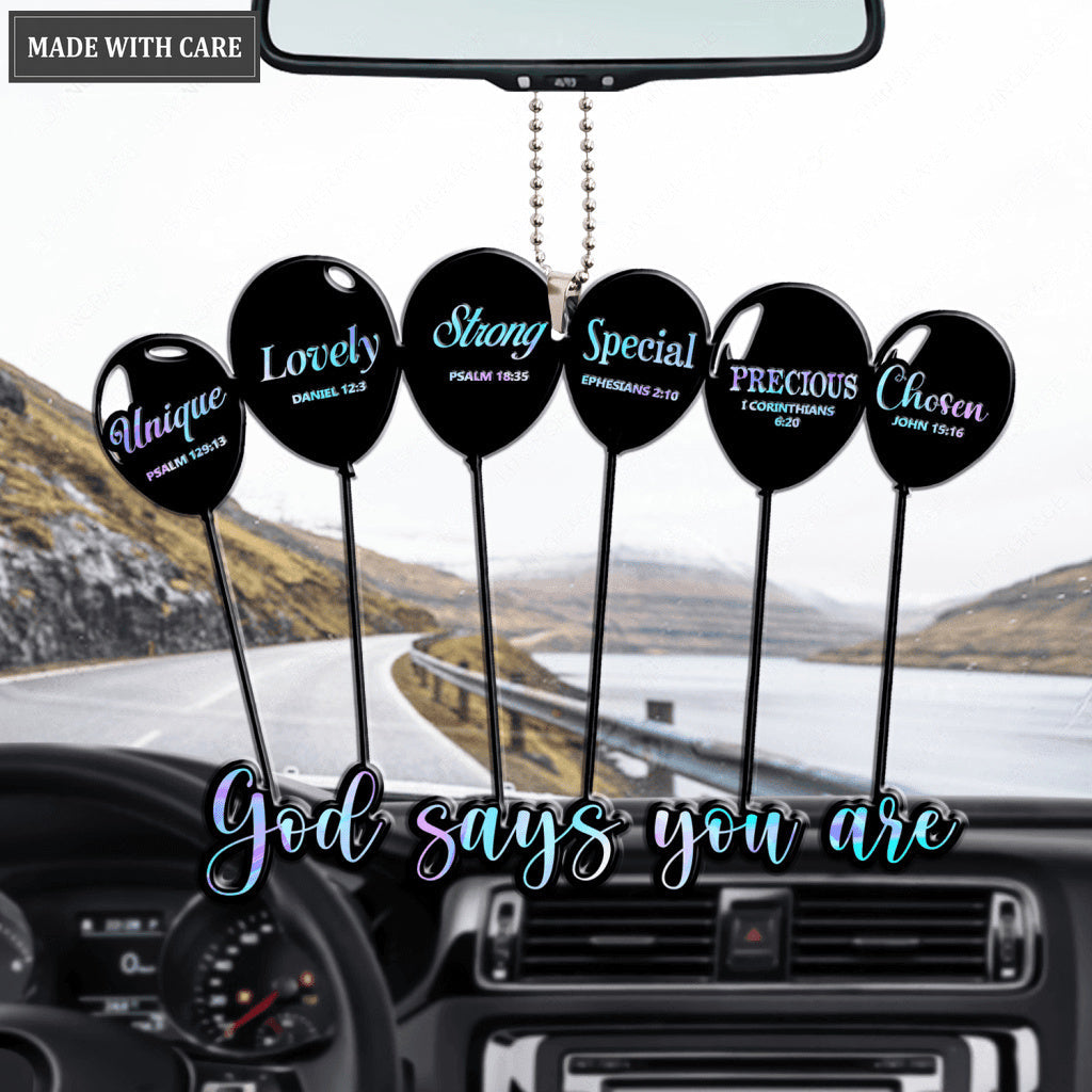 Love Balloons God Says You Are Ornament
