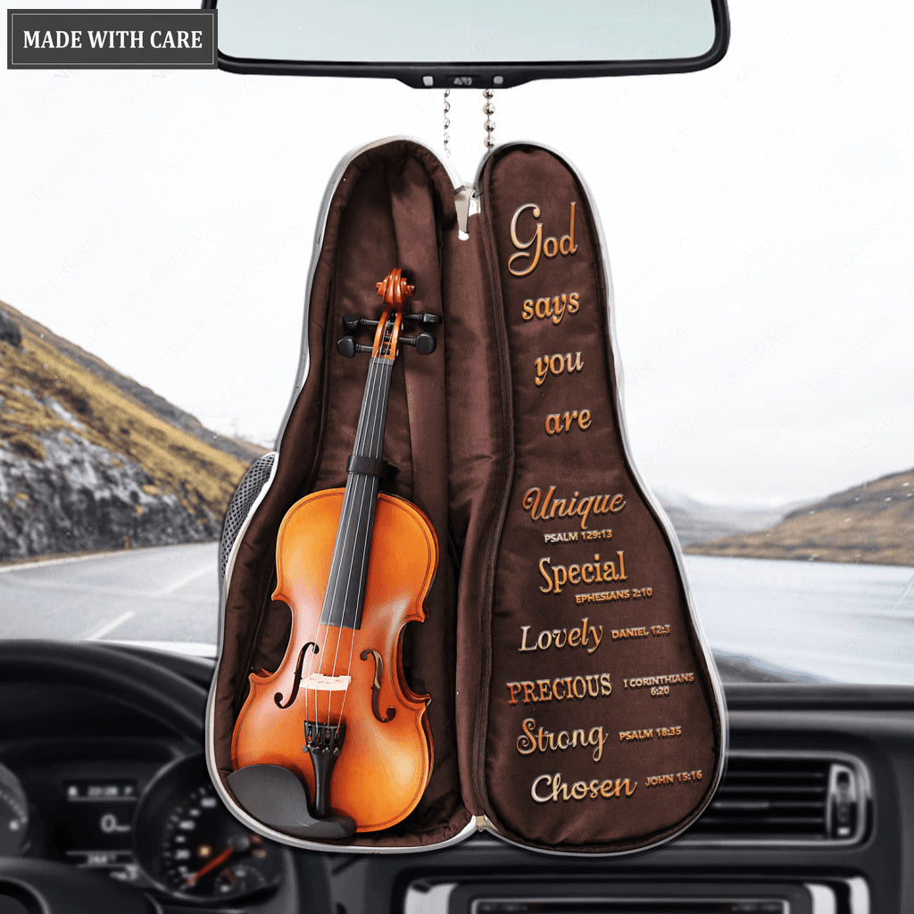 Violin Bag God Says You Are Ornament