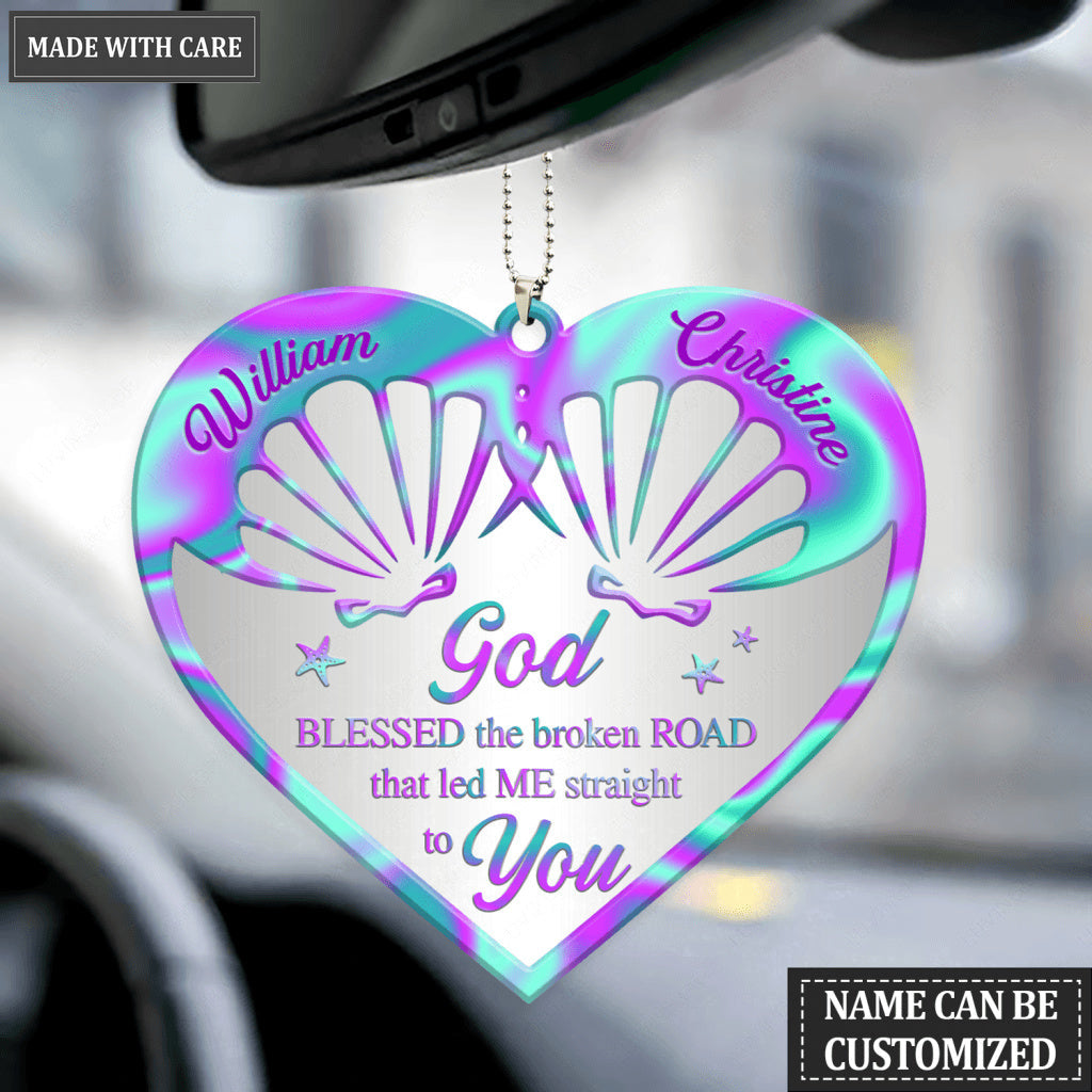 Mermaid At Heart God Blessed Personalized Ornament