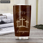 Candles And Bible As For Me And My House Personalized Tumbler