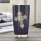 Vintage Elegant As For Me And My House Personalized Tumbler