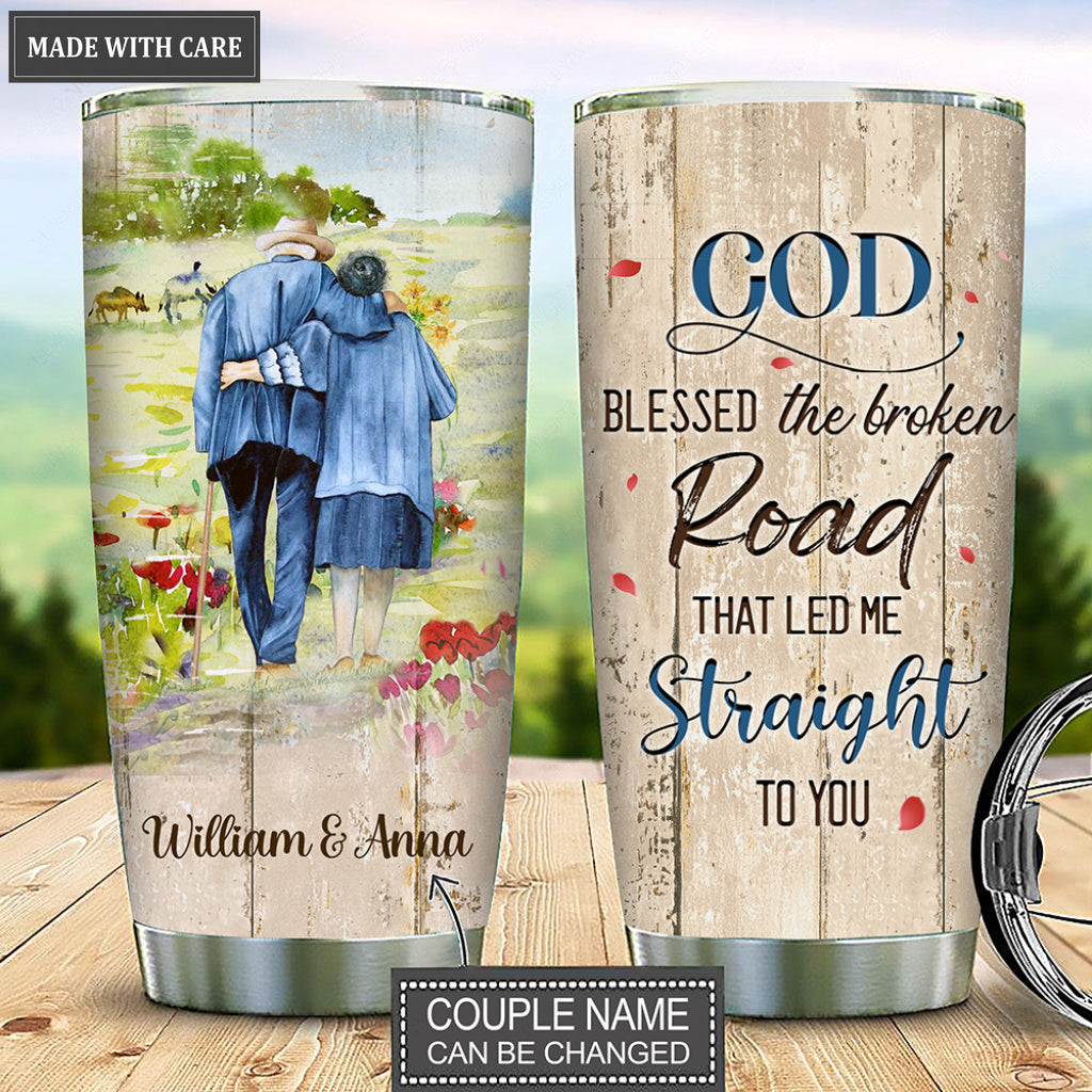 Personalized You And I God Blessed Tumbler