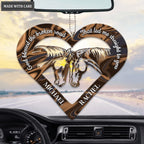 Cute Horses For Couple God Blessed Personalized Ornament