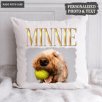 Custom Hip Hop Vintage Theme Pet Portrait Pillow - Personalized Custom Unisex Pillow