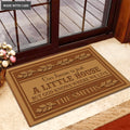 Our House Is Just A Little House Personalized Doormat