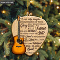 Guitar And Pick I Can Only Imagine Wood Engraved Ornaments