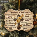 Sunflower Butterfly Jesus Cross I Can Only Imagine Ornaments