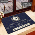 Luvingrace L01 Luxury Monogram Collection As For My House Personalized Doormat