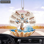 God Says You Are Cross In Seashell Ornament