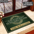 Luvingrace L07 Vintage Monogram Collection As For My House Personalized Doormat