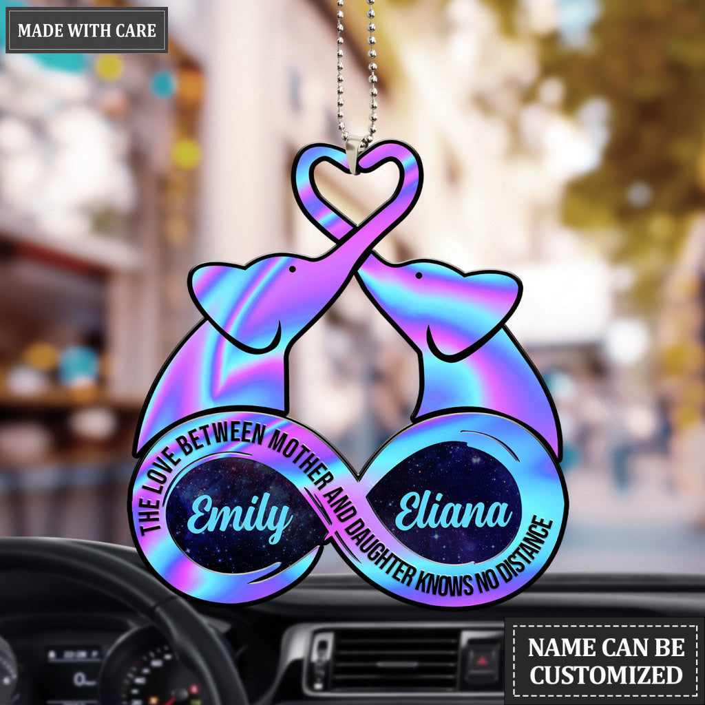 Elephants Love Between Mother And Daughter Personalized Ornament