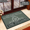 Luvingrace L133 Vintage Monogram Collection As For My House Personalized Doormat