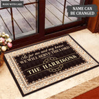 Printfamily L27 Monogram Collection As For My House Personalized Doormat