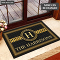Luvingrace L47 Monogram Collection Family Name Personalized Doormat