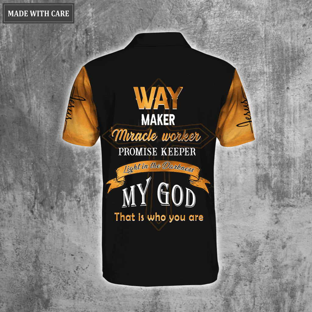 Praying Hand Way Maker Polo Shirt