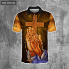 Praying Hand Way Maker Polo Shirt