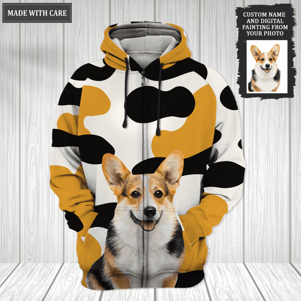 Custom Pet Portrait Hoodie - Personalized Custom Unisex Hoodie