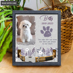Purple Wildflower You Come Into Our Lives - Personalized Custom Pet Memorial Sign