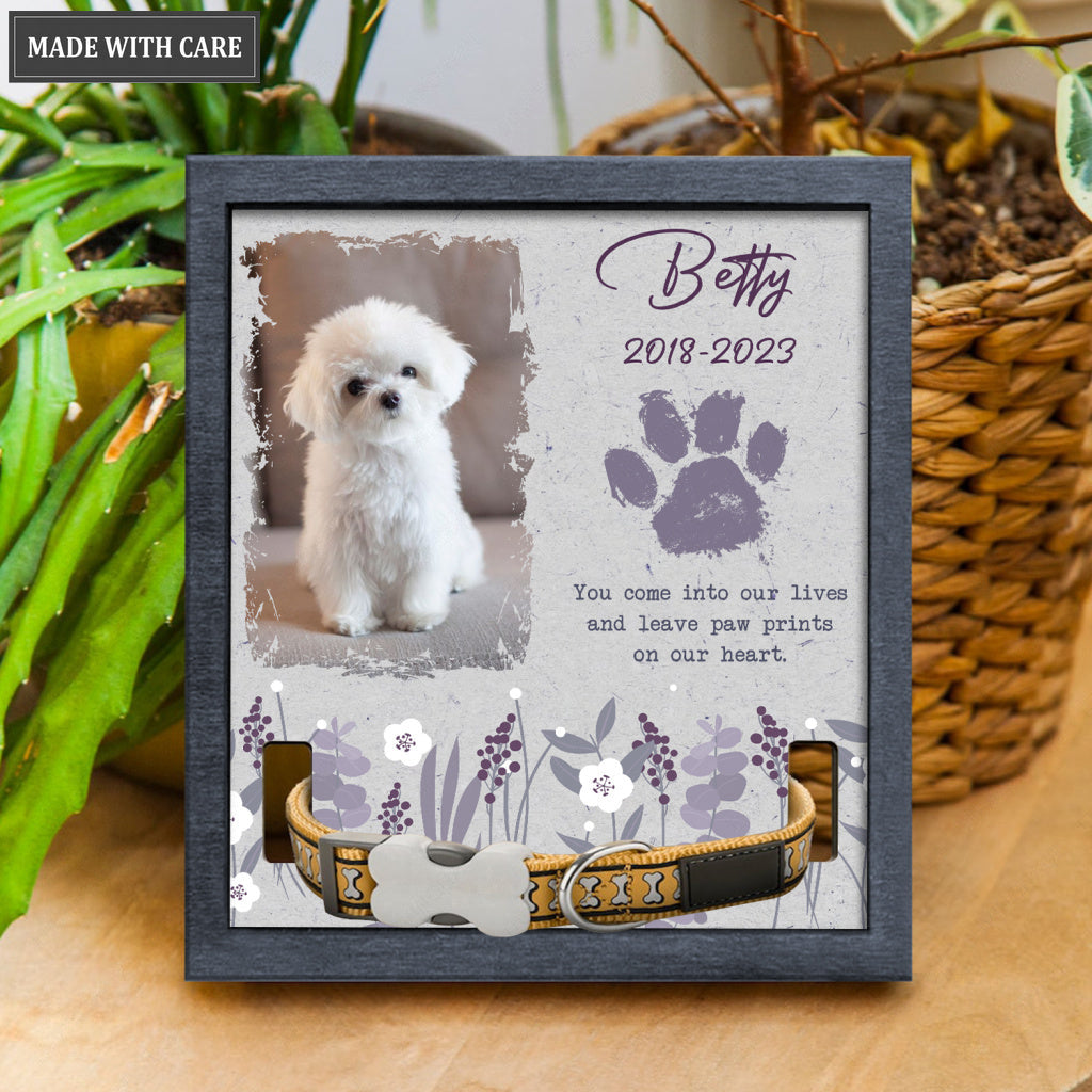 Purple Wildflower You Come Into Our Lives - Personalized Custom Pet Memorial Sign