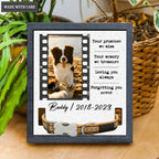 Vintage Film Photo Your Presence We Miss - Personalized Custom Pet Memorial Sign