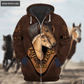 Faith Over Fear Horse Zipper Hoodie