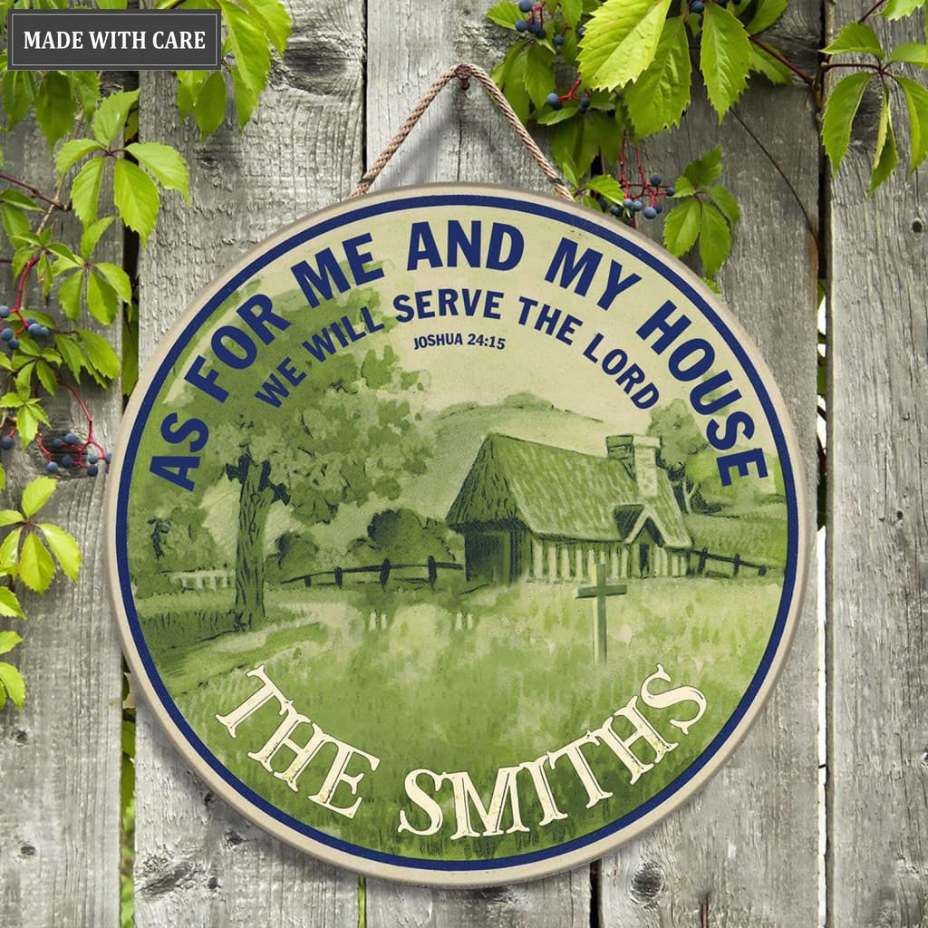 As For Me Vintage Circle Personalized Sign