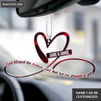 Personalized Heart And Infinity God Blessed Ornament