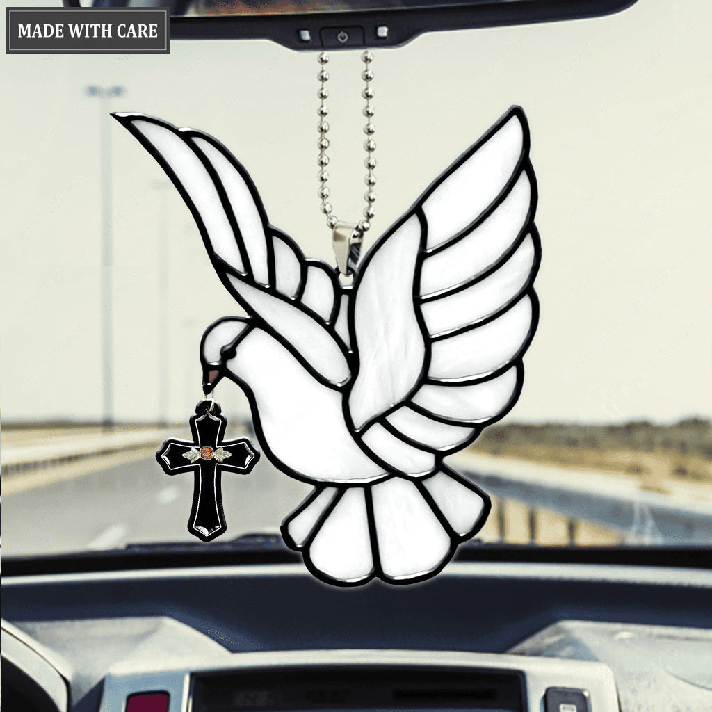 Dove Cross Catcher Car Hanging Ornament