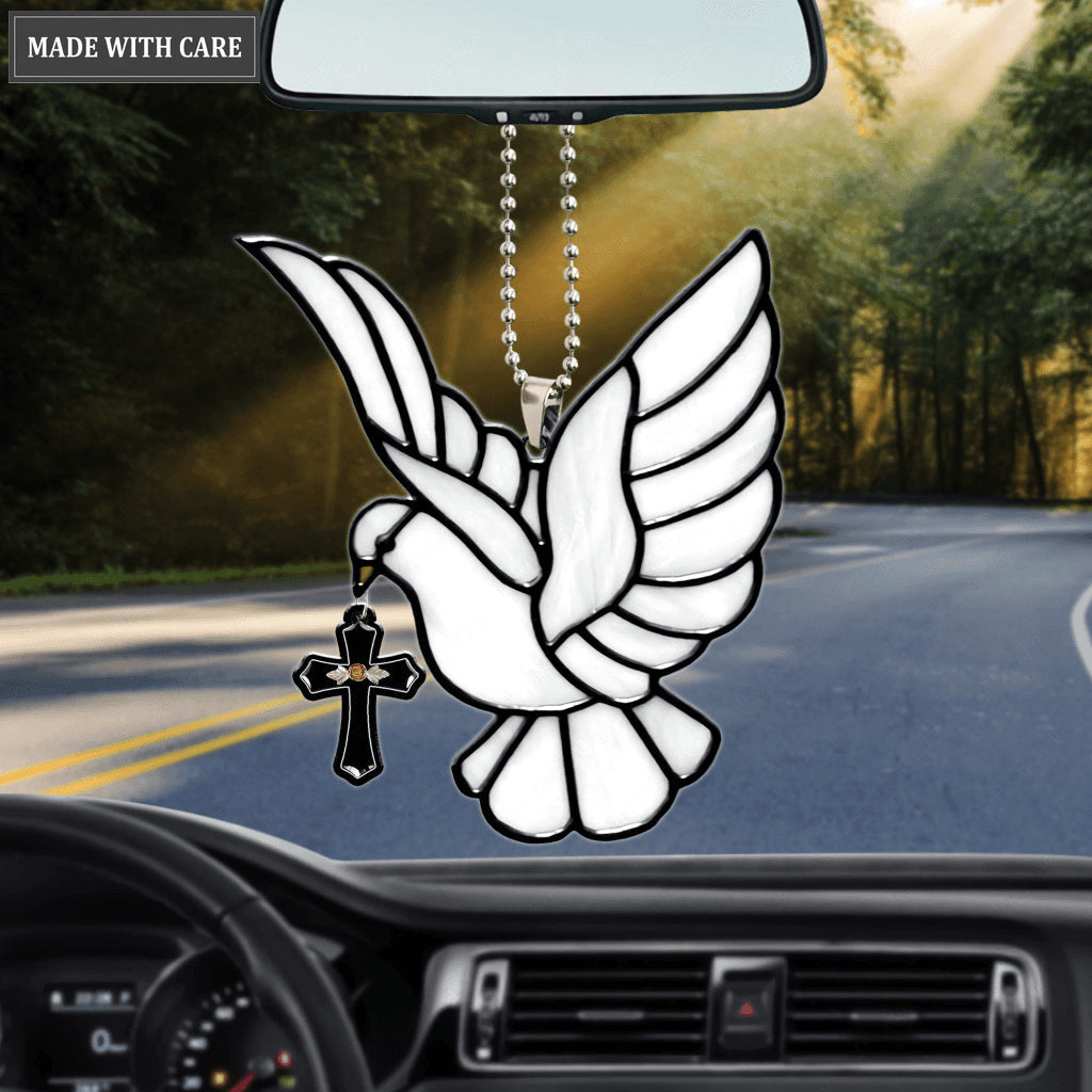 Dove Cross Catcher Car Hanging Ornament