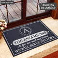 Luvingrace L149 Floral Monogram Collection As For My House Personalized Doormat