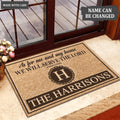 Luvingrace L153 Vintage Monogram Collection As For My House Personalized Doormat