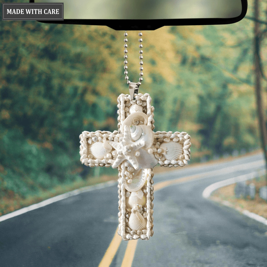 Seashell Classic Cross Ornament