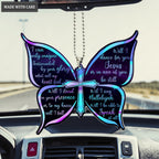 Hologram Surrounded By Glory Butterfly Ornament