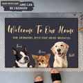 Custom Pet Doormat Dog Cat Name and Photo Funny Personalized Cute Pet Doormat